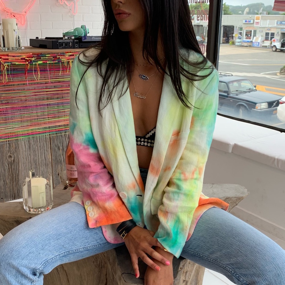 Unemployed Devin tyedie blazer small